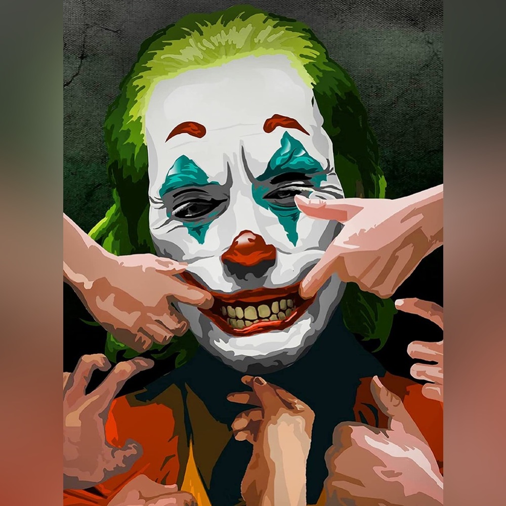 Diamond Art 5D DIY Craft Kit - Beaded Painting on Canvas - Batman Joker DC Comic